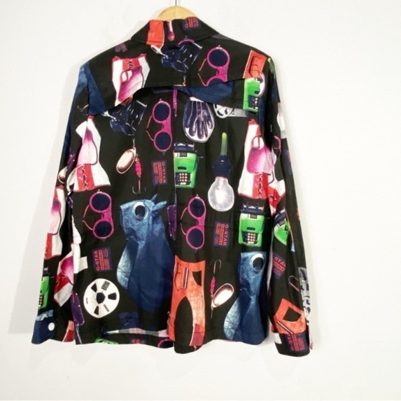 G-Star RAW Rovic Field Jacket Allover Printed Sustainability Artsy Novelty - Picture 9 of 16